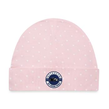 Retro-Auto - Baby Premium Organic Mütze - Rosa/Weiße Punkte - Vorne