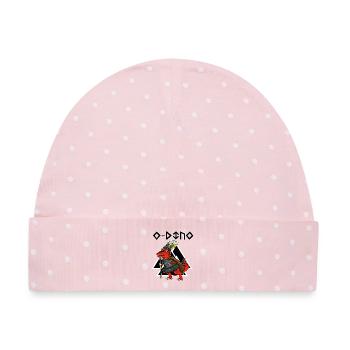 Odin - Baby Premium Organic Mütze - Rosa/Weiße Punkte - Vorne