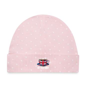 Union Cup Teatime - Baby Premium Organic Mütze - Rosa/Weiße Punkte - Vorne