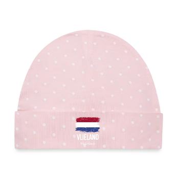 Vlieland - Baby Premium Organic Mütze - Rosa/Weiße Punkte - Vorne