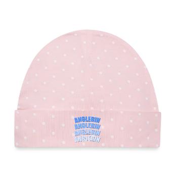Anglerin - Baby Premium Organic Mütze - Rosa/Weiße Punkte - Vorne