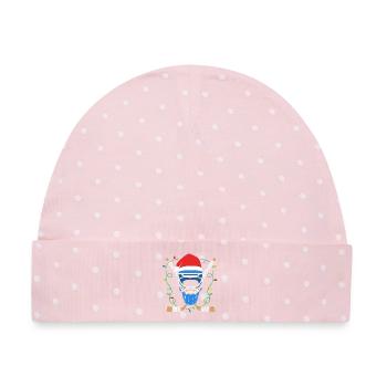 Para Handicap Eishockey - Baby Premium Organic Mütze - Rosa/Weiße Punkte - Vorne