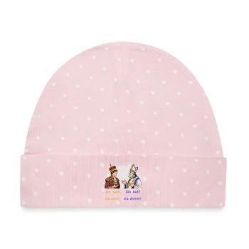 König und Bischof, Machtausübung - Baby Premium Organic Mütze - Rosa/Weiße Punkte - Vorne
