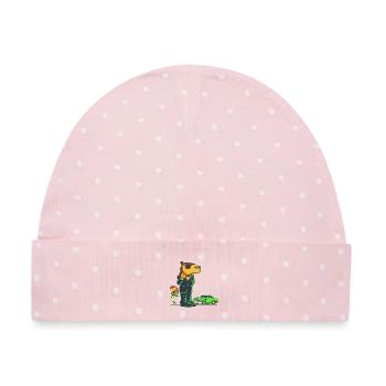 Kapybara-Geheimagent - Baby Premium Organic Mütze - Rosa/Weiße Punkte - Vorne