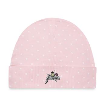  Senta - das schnaufende U-Boot / - Baby Premium Organic Mütze - Rosa/Weiße Punkte - Vorne