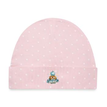 A Coole Brezn 1976 Discokugel Geburtstagsshirt - Baby Premium Organic Mütze - Rosa/Weiße Punkte - Vorne