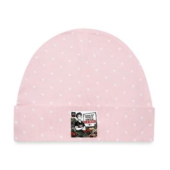 Fragen Sie nicht, wo etwas ist. - Baby Premium Organic Mütze - Rosa/Weiße Punkte - Vorne
