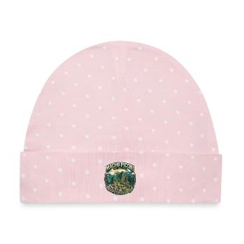 Machu Picchu Inca City - Baby Premium Organic Mütze - Rosa/Weiße Punkte - Vorne