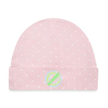Gianni als Perfekt - Baby Premium Organic Mütze - Rosa/Weiße Punkte - Vorne