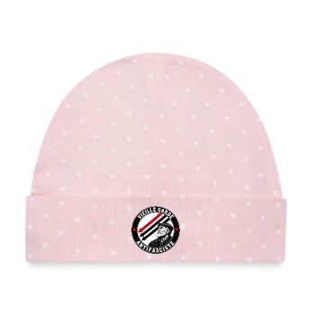 Antifaschistische Alte Garde - Baby Premium Organic Mütze - Rosa/Weiße Punkte - Vorne