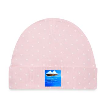 Freundschaft - Baby Premium Organic Mütze - Rosa/Weiße Punkte - Vorne