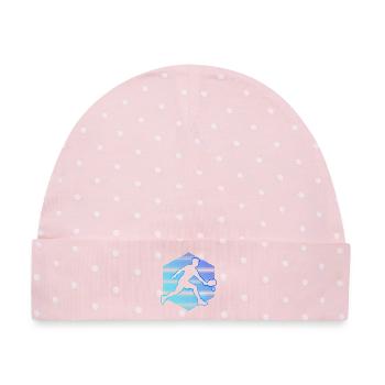 Pickleball Profi Design für pickleball player Fans - Baby Premium Organic Mütze - Rosa/Weiße Punkte - Vorne