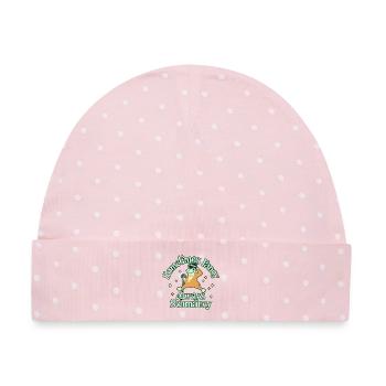 Fancy Schmancy - Baby Premium Organic Mütze - Rosa/Weiße Punkte - Vorne
