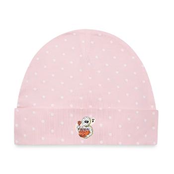 Zucker-Pharao - Baby Premium Organic Mütze - Rosa/Weiße Punkte - Vorne
