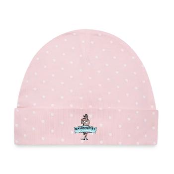 Kampfgeist Siegeswille - Marathonläufer - Baby Premium Organic Mütze - Rosa/Weiße Punkte - Vorne