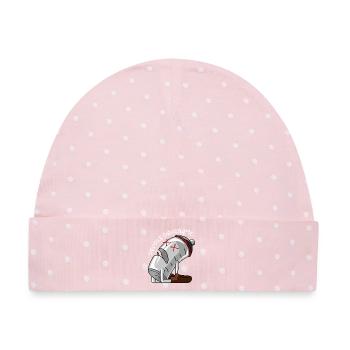 Introvertierter – Lustiges Introvertiertes Design – Sarkastischer Sar - Baby Premium Organic Mütze - Rosa/Weiße Punkte - Vorne
