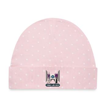 TARGET LINE CREW - Baby Premium Organic Mütze - Rosa/Weiße Punkte - Vorne