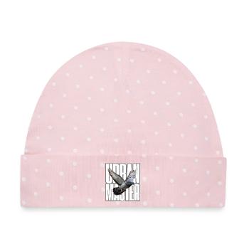 Urban Master Taube - Baby Premium Organic Mütze - Rosa/Weiße Punkte - Vorne
