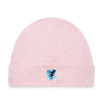Dynamischer Streetdance Akrobatik-Design - Baby Premium Organic Mütze - Rosa/Weiße Punkte - Vorne