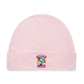Laborratte – Chemie Humor mit Berufung - Baby Premium Organic Mütze - Rosa/Weiße Punkte - Vorne