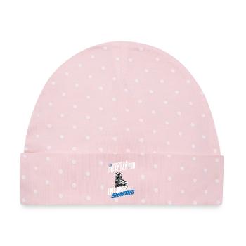 Inline Skating - Baby Premium Organic Mütze - Rosa/Weiße Punkte - Vorne