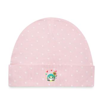 Kinder Froch Badewanne  - Baby Premium Organic Mütze - Rosa/Weiße Punkte - Vorne