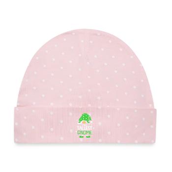 Gnom - Baby Premium Organic Mütze - Rosa/Weiße Punkte - Vorne
