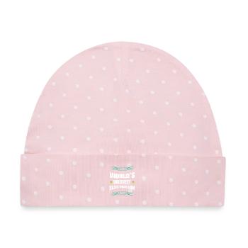 Weltbester Elektriker - Baby Premium Organic Mütze - Rosa/Weiße Punkte - Vorne