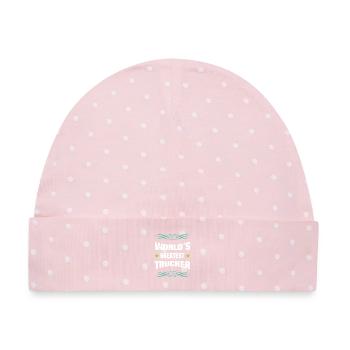 World's Greatest Trucker - Baby Premium Organic Mütze - Rosa/Weiße Punkte - Vorne