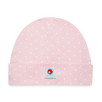 Ich hab die Nase gestrichen voll – Winter! - Baby Premium Organic Mütze - Rosa/Weiße Punkte - Vorne