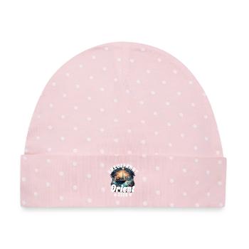 Orient Kreuzfahrt 2026 - Baby Premium Organic Mütze - Rosa/Weiße Punkte - Vorne