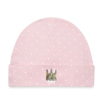 Oakland Kalifornien - Baby Premium Organic Mütze - Rosa/Weiße Punkte - Vorne