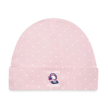Ich hör dich nicht, ich zocke Gaming - Baby Premium Organic Mütze - Rosa/Weiße Punkte - Vorne