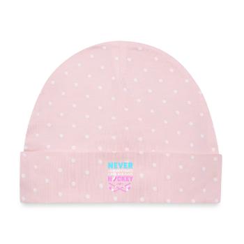 Para Eishockey Handicap - Baby Premium Organic Mütze - Rosa/Weiße Punkte - Vorne