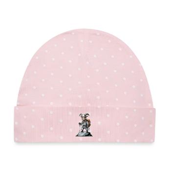 Bergziegen-Abenteurer - Baby Premium Organic Mütze - Rosa/Weiße Punkte - Vorne