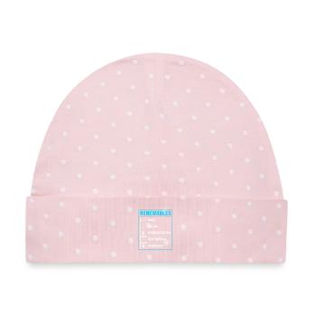 Solarzellen Sonnenenergie Erneuerbare Energien - Baby Premium Organic Mütze - Rosa/Weiße Punkte - Vorne