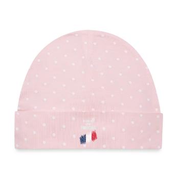 Stolz, Franzose zu sein - Baby Premium Organic Mütze - Rosa/Weiße Punkte - Vorne