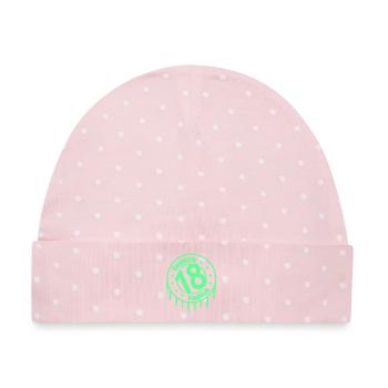 Endlich 18 - Baby Premium Organic Mütze - Rosa/Weiße Punkte - Vorne