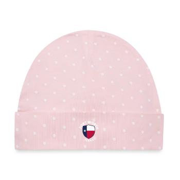 Fort Worth Texas Shield Pride - Baby Premium Organic Mütze - Rosa/Weiße Punkte - Vorne