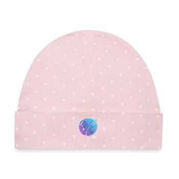 Fische Pisces Sternzeichen Horoskop Astrologie - Baby Premium Organic Mütze - Rosa/Weiße Punkte - Vorne