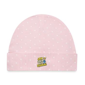 Ich steh auf Spannung Elektriker Spruch – Lustiges - Baby Premium Organic Mütze - Rosa/Weiße Punkte - Vorne