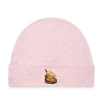 Musik ist der Klang der Gefühle - Baby Premium Organic Mütze - Rosa/Weiße Punkte - Vorne
