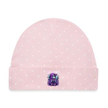 Pastel Goth Soft Goth Gaming Gamer - Baby Premium Organic Mütze - Rosa/Weiße Punkte - Vorne