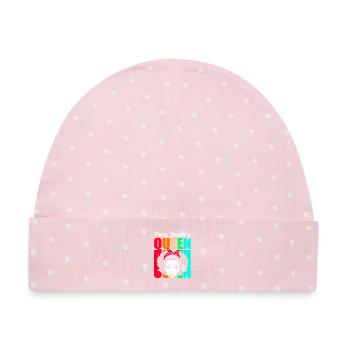 Sternzeichen Wassermann - Baby Premium Organic Mütze - Rosa/Weiße Punkte - Vorne