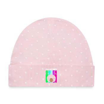 Sternzeichen Steinbock - Baby Premium Organic Mütze - Rosa/Weiße Punkte - Vorne