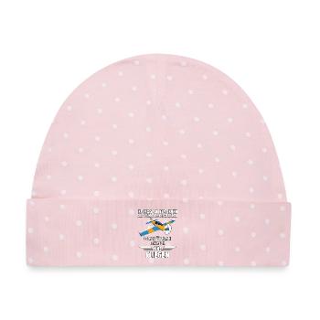 Hobbypiloten Geschenk Piloten - Baby Premium Organic Mütze - Rosa/Weiße Punkte - Vorne