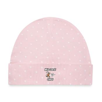 Wild Goose Chase – Lustige, wörtliche Idiom-Zeichentrickserie - Baby Premium Organic Mütze - Rosa/Weiße Punkte - Vorne