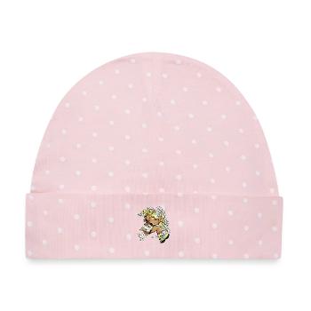 Zeus-Läufer - Baby Premium Organic Mütze - Rosa/Weiße Punkte - Vorne