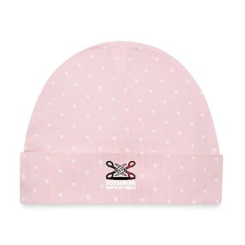 Scissoring tut meinen Eiern weh - Baby Premium Organic Mütze - Rosa/Weiße Punkte - Vorne