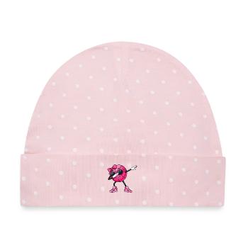 Basketball Basketballerin, Mädchen, Frauen - Baby Premium Organic Mütze - Rosa/Weiße Punkte - Vorne